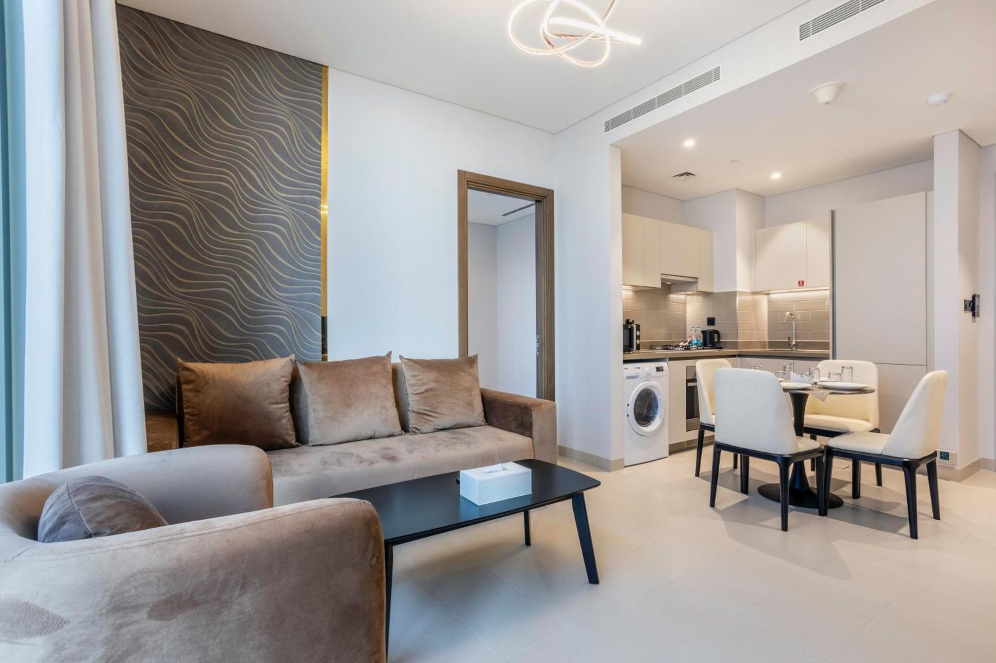 Stay By Latinem Luxury 1Br Plus Study Holiday Home Cv A2712 Near Downtown Dubaj Kültér fotó